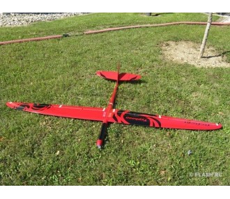 Motoplaneurs RC - E-Typhoon Full Carbon 2.00m rouge et noir RCRCM - FLASH RC
