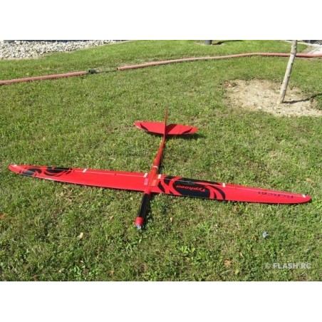 RC-Motorsegler - E-Typhoon Full Carbon 2.00m rot und schwarz RCRCM - FLASH RC