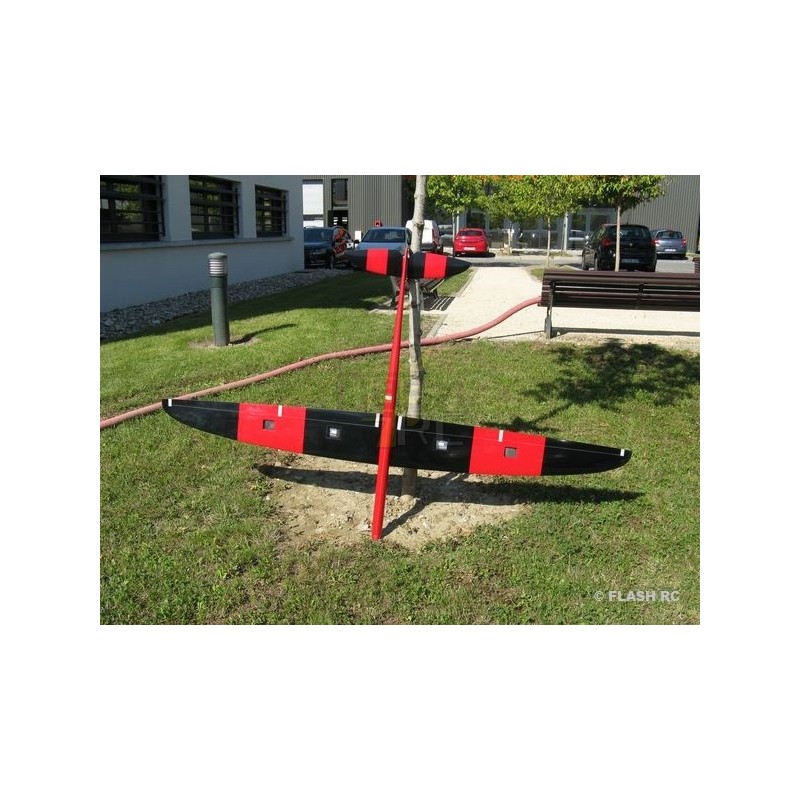 RC Motorgliders - E-Typhoon Full Carbon 2.00m red and black RCRCM - FLASH RC