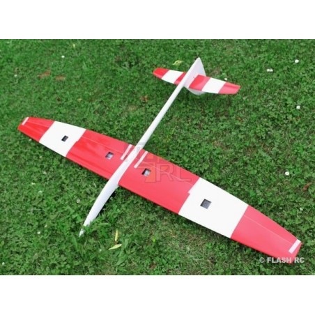 Planeadores RC - MiniVec todo fibra aprox.1.69m blanco y negro/rojo RCRCM - FLASH RC