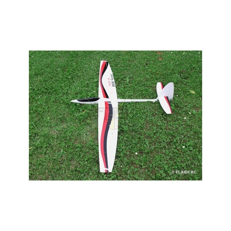 RC Gliders - MiniVec all fiber approx.1.69m white and black/red RCRCM - FLASH RC