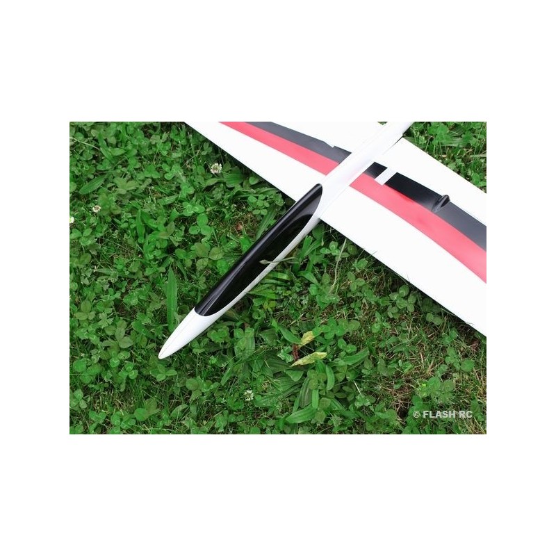 RC Gliders - MiniVec all fiber approx.1.69m white and black/red RCRCM - FLASH RC