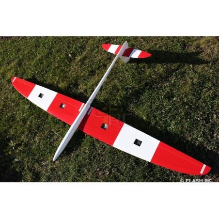 Planeadores RC - Typhoon todo fibra aprox.2.00m blanco y rojo RCRCM - FLASH RC