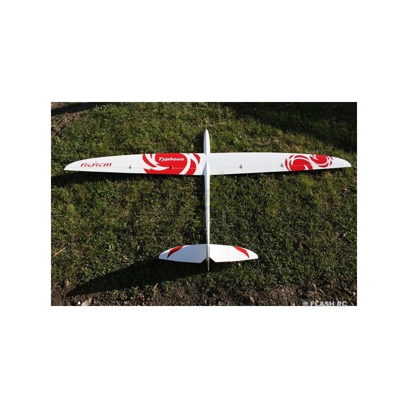 RC-Segelflugzeuge - Typhoon Vollfaser ca.2.00m weiß & rot RCRCM - FLASH RC