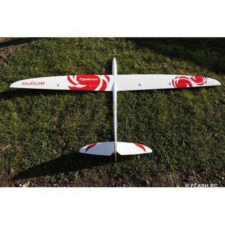 Alianti RC - Typhoon tutto in fibra di circa 2,00m bianco e rosso RCRCM - FLASH RC