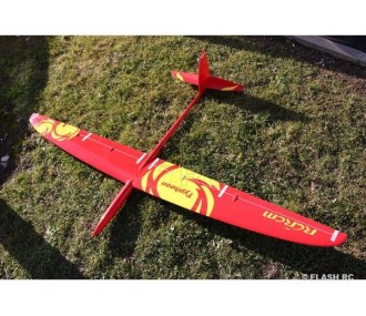 Alianti RC - Typhoon tutta fibra circa 2.00m rosso e giallo RCRCM - FLASH RC