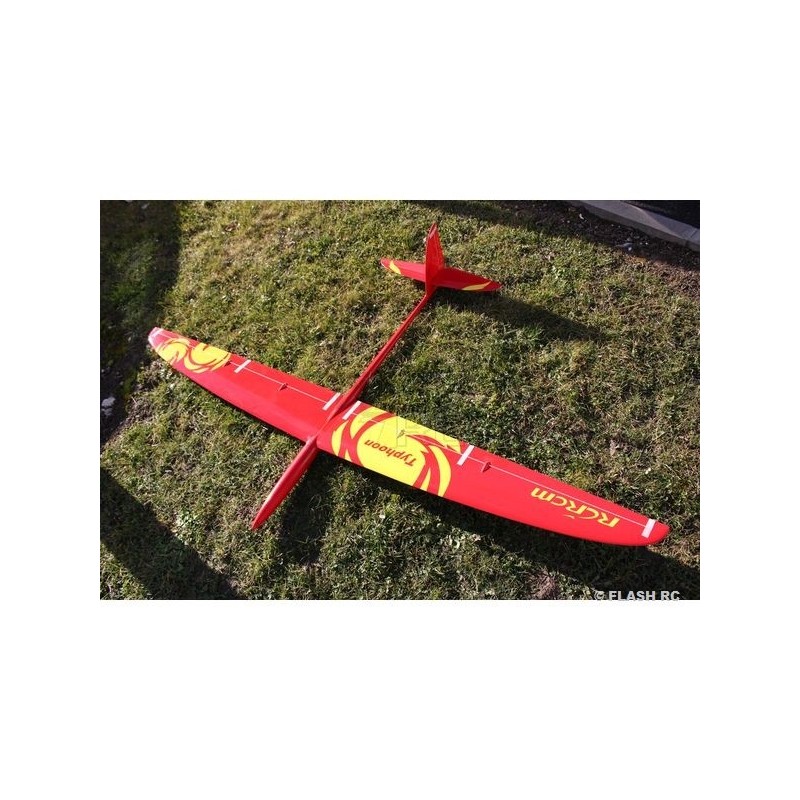 Planeadores RC - Typhoon todo fibra aprox.2.00m rojo y amarillo RCRCM - FLASH RC
