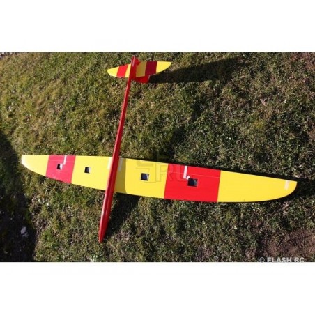 Planeadores RC - Typhoon todo fibra aprox.2.00m rojo y amarillo RCRCM - FLASH RC