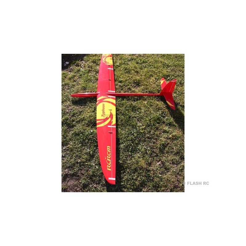 Planeurs RC - Typhoon tout fibre env.2.00m rouge & jaune RCRCM - FLASH RC