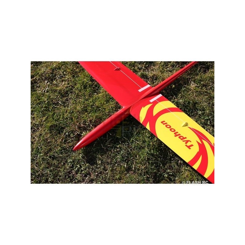 Planeurs RC - Typhoon tout fibre env.2.00m rouge & jaune RCRCM - FLASH RC