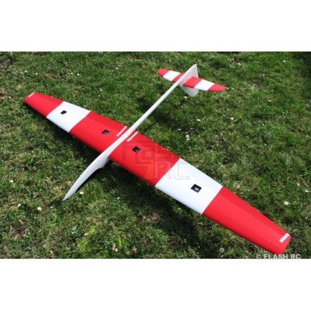Planeadores RC - Dorado todo fibra aprox.2.34m blanco y rojo RCRCM - FLASH RC