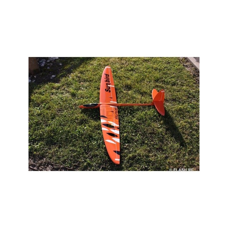 Alianti RC - Sunbird tutta fibra circa 1,50m arancione RCRCM - FLASH RC