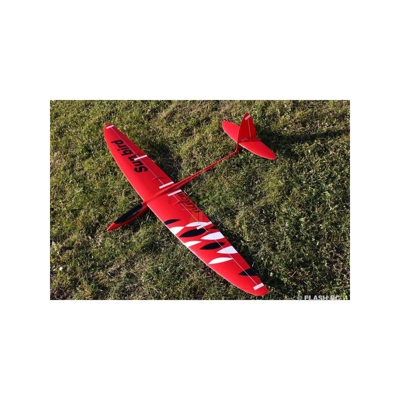 RC Gliders - Sunbird Full Carbon approx.1.50m red RCRCM - FLASH RC