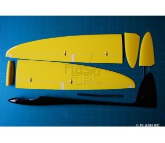 Planeurs RC - Sunbird Full Carbon env.1.50m blanc & rouge RCRCM - FLASH RC 2