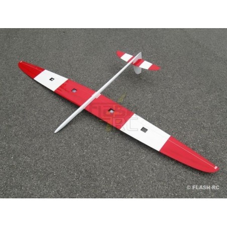 Planeurs RC - Tomcat tout fibre env.2.60m blanc & rouge RCRCM - FLASH RC