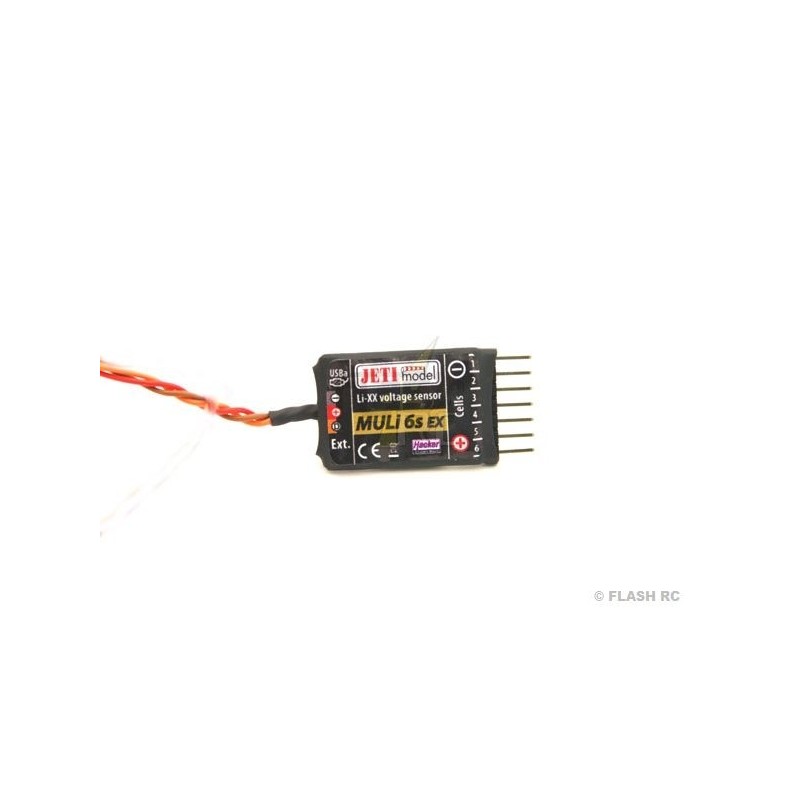 Otros módulos y telemetría - Sensor de tensión Jeti Duplex 2.4EX 'MULi6S' - FLASH RC
