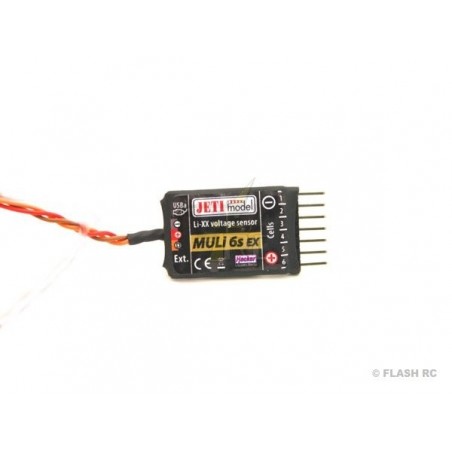 Otros módulos y telemetría - Sensor de tensión Jeti Duplex 2.4EX 'MULi6S' - FLASH RC
