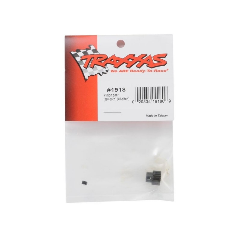 Traxxas Pignon moteur acier 18 dents 48 DPS 1918 - FLASH RC