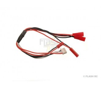 For E-FLITE/BLADE/NINE EAGLE batteries - Charging cable for 3 Lipo 1S batteries type 120SR/MQX/SOLO PRO 328 - FLASH RC
