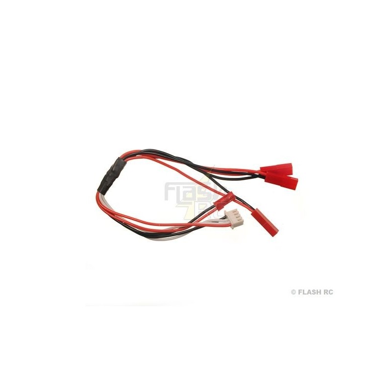 Per batterie tipo E-FLITE/BLADE/NINE EAGLE - Cavo di ricarica per 3 batterie Lipo 1S tipo 120SR/MQX/SOLO PRO 328 - FLASH RC