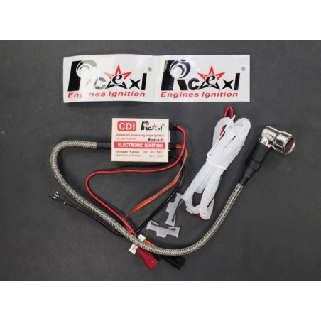Ignition boxes and accs. - Single cylinder ignition for CM6-10mm 90° RCEXL - FLASH RC