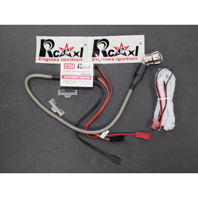 Ignition boxes and accs. - Single cylinder ignition for CM6-10mm 120° RCEXL - FLASH RC