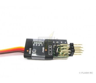 SBUS Futaba accessories and connectors - SBUS->PWM Decoder 4 Servos Frsky - FLASH RC
