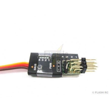 SBUS Futaba Zubehör und Anschlüsse - SBUS->PWM Decoder 4 Frsky Servos - FLASH RC