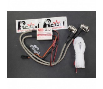 Ignition boxes and accs. - Twin cylinder ignition for CM6-10mm 90° RCEXL - FLASH RC