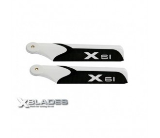 T-REX 450 PRO/DFC - Pales Anti-couple XBlades 61 pour T-REX 450 PRO/DFC/Plus/Sport/V2 Align - FLASH RC