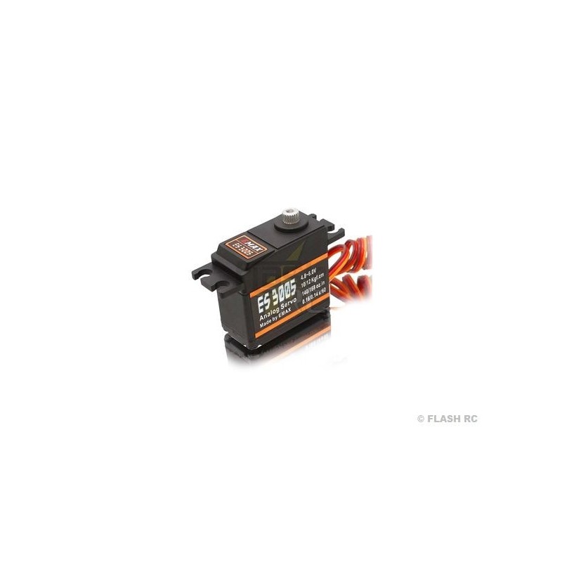 Servi - EMAX ES3005 MG Mini servo analogico impermeabile (42g, 12kg/cm, 0,14s/60°) - FLASH RC