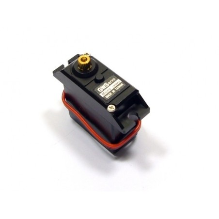 Servos - Servo micro GWS 2BBMG/FU - Futaba socket (28g, 6.4kg.cm, 0.14s/60°) - FLASH RC