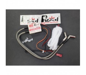 Ignition boxes and accs. - LV Type twin cylinder ignition for 1/4-32 120° spark plugs RCEXL - FLASH RC
