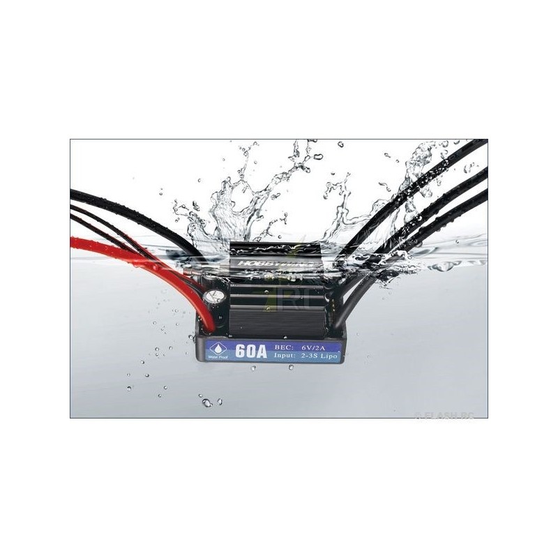 Controllori per barche RC - Controllore per barche senza spazzole SeaKing 60A V3.1 HOBBYWING - FLASH RC