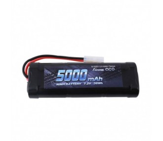 Batteries voitures et bateaux RC - Batterie NiMh 7.2V 5000mAh Prise Tamiya - Gens Ace - FLASH RC