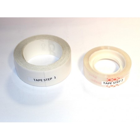 Charnières - Scotch adhésif transparent (12mm) et blanc (20mm) pour gouvernes TopmodelCZ (5m) - FLASH RC