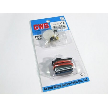Servo micro GWS Mini F BB - Prise Futaba (26g, 2.8kg/cm, 0.15s/60°)