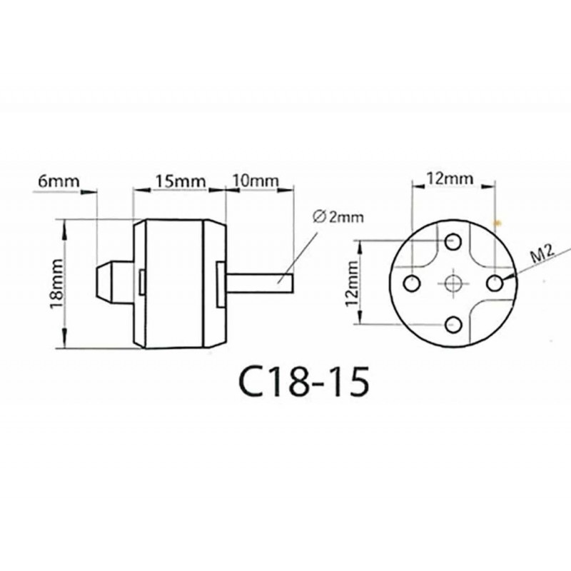 Interior - Motor sin escobillas Roxxy C18-15 (13g, 2900kV, 40W) - FLASH RC