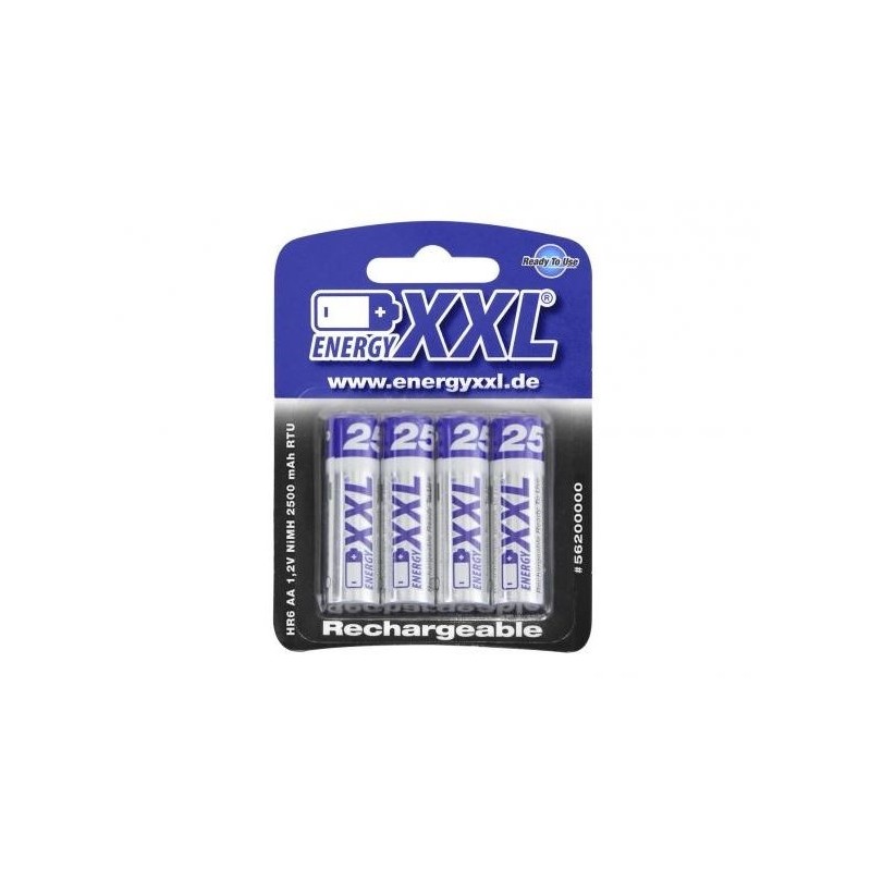 Piles - Pack 4 accus 2500mAh (AA/LR6) Energy XXL - FLASH RC