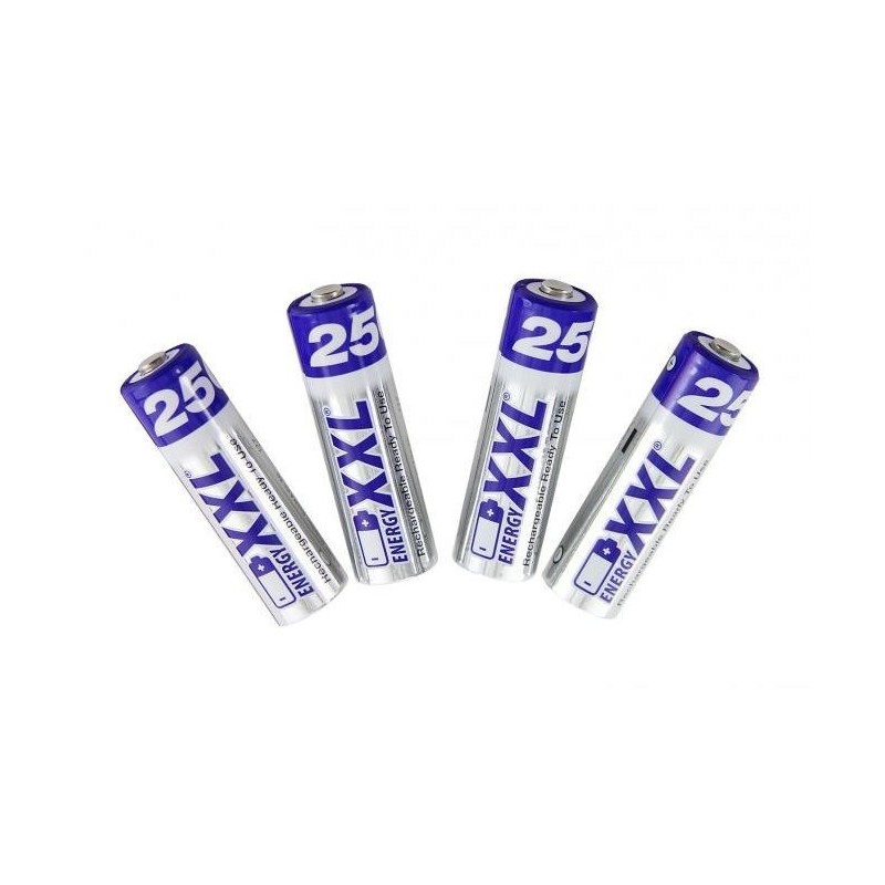 Piles - Pack 4 accus 2500mAh (AA/LR6) Energy XXL - FLASH RC