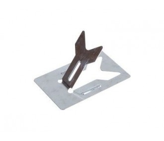 Soldador, hierro, estaño - Soporte para soldador, plegable, Aluminio, 50 mm x 75 mm - FLASH RC