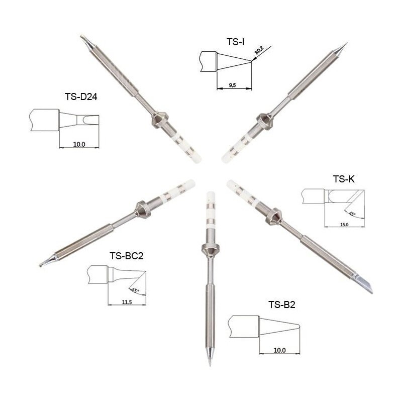 Soldering, iron, tin - Mini soldering iron TS100 intelligent control (12-24V/17-65W) - FLASH RC