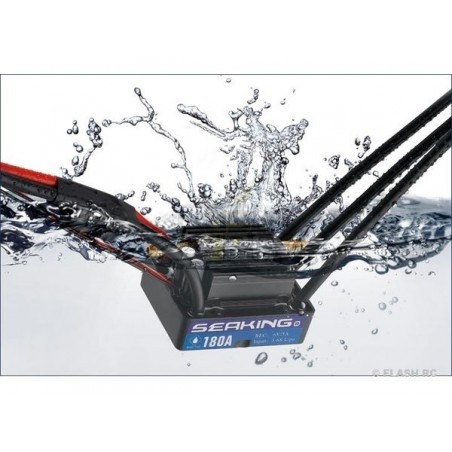 Controllori per barche RC - Controllore per barche senza spazzole SeaKing 180A V3 CTP HOBBYWING - FLASH RC
