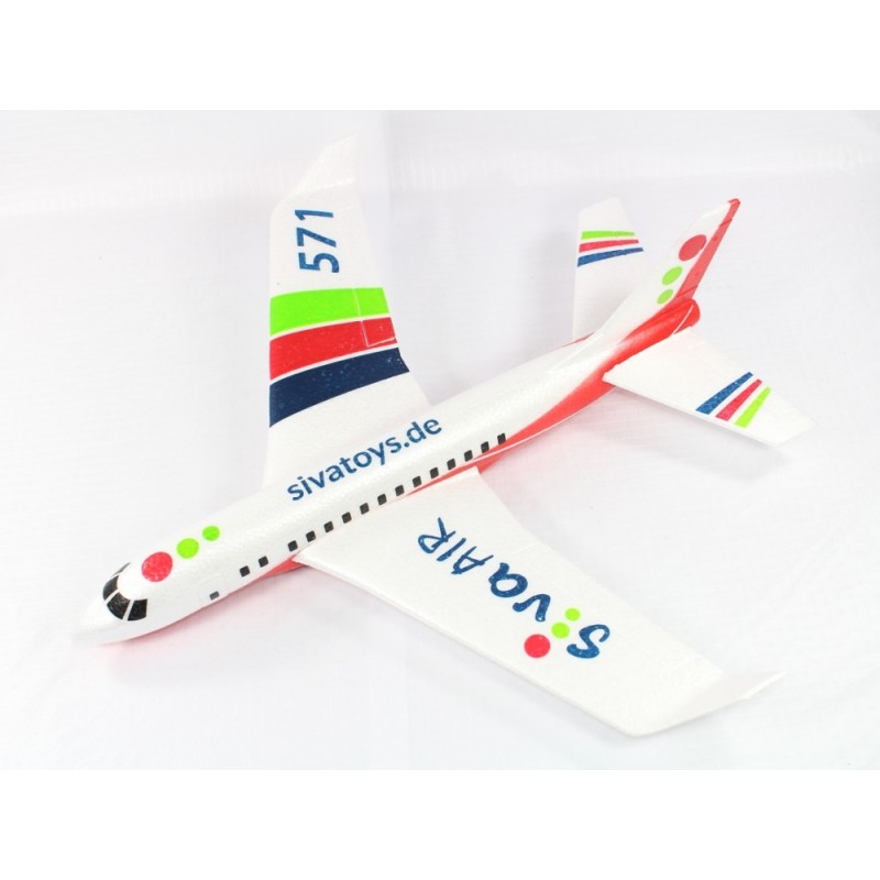 RC Model Aircraft - Airplane 571 hand launched red Siva approx.0.49m - FLASH RC