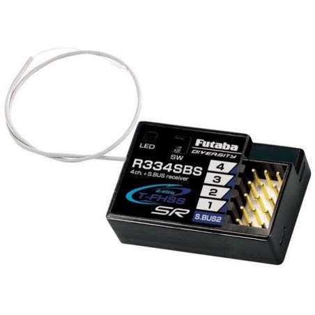 2.4GHz S-FHSS/FHSS/T-FHSS FUTABA - Recepteur R334SBS T-FHSS 2.4GHZ Futaba - FLASH RC