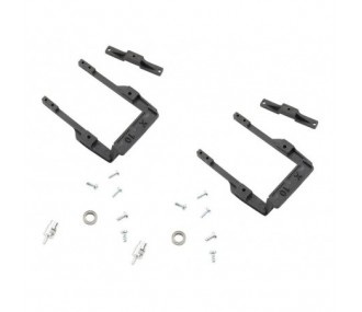 Soportes de servo de precisión - Soportes (1 par) KST X10 / MKS 6125 servo con cojinete - FLASH RC