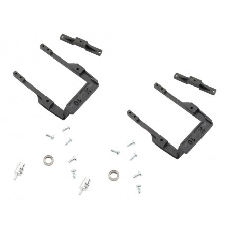 Supporti di precisione per servi - Supporti (1 coppia) per servi KST X10 / MKS 6125 con cuscinetto - FLASH RC