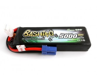 Batterie per auto e barche RC - Gens Ace Bashing-Series Battery, Lipo 3S 11.1V 5000mAh 60C EC5 Socket - FLASH RC