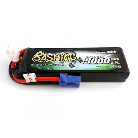 Batterie per auto e barche RC - Gens Ace Bashing-Series Battery, Lipo 3S 11.1V 5000mAh 60C EC5 Socket - FLASH RC