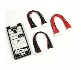 Accesorios para cargadores - Hitec JST-XH-EH-TP/FP Placa de equilibrado universal 2-8S - FLASH RC